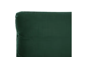 Säng med lamellram Melle - Grön, Svart/Sammet, 140x200 cm - Möbler - Säng - Sängram & sängstomme