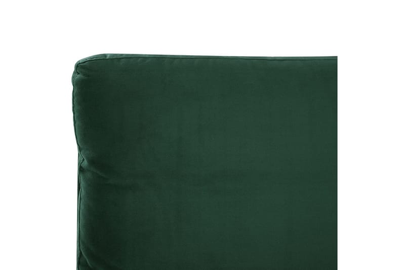 Säng med lamellram Melle - Grön, Svart/Sammet, 140x200 cm - Möbler - Säng - Sängram & sängstomme