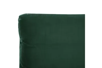 Säng med lamellram Melle - Grön, Svart/Sammet, 160x200 cm - Möbler - Säng - Sängram & sängstomme