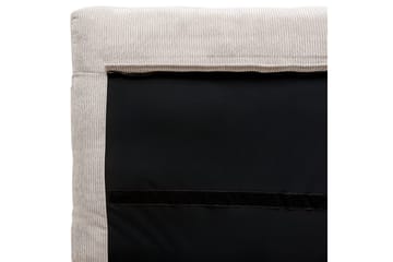 Säng med lamellram Melle - Ljusbeige/Manchestertyg, 140x200 cm - Möbler - Säng - Sängram & sängstomme