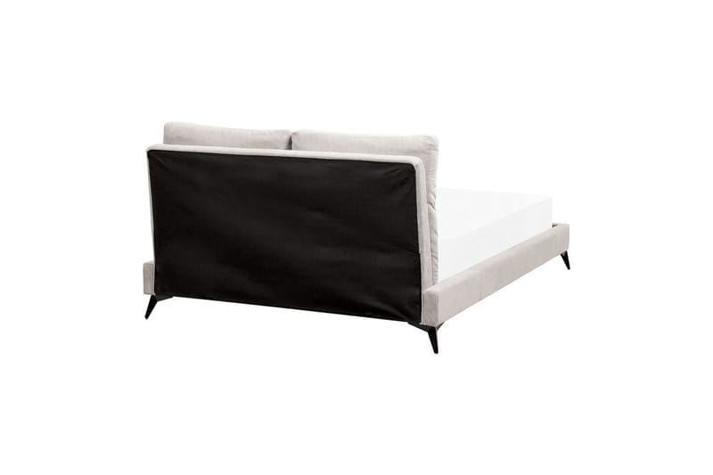 Säng med lamellram Melle - Ljusbeige/Manchestertyg, 140x200 cm - Möbler - Säng - Sängram & sängstomme