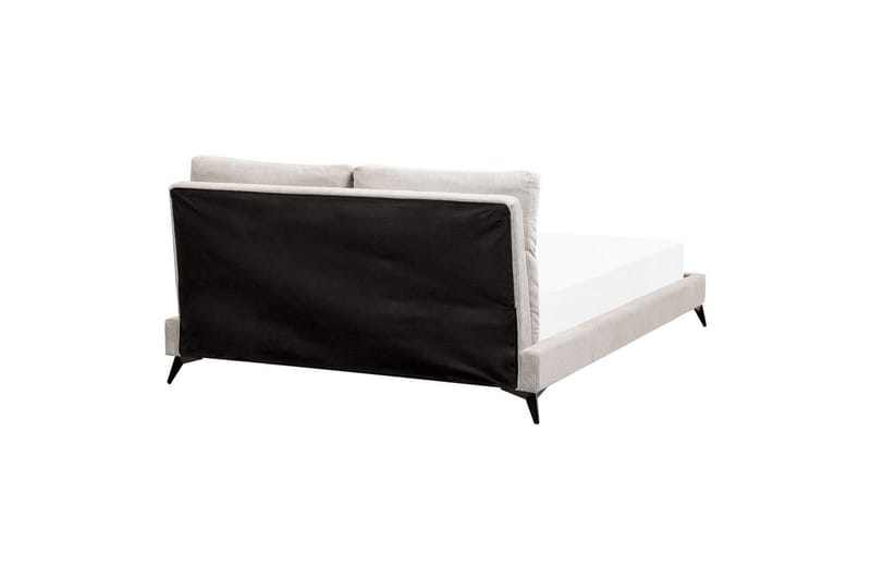 Säng med lamellram Melle - Ljusbeige/Manchestertyg, 160x200 cm - Möbler - Säng - Sängram & sängstomme