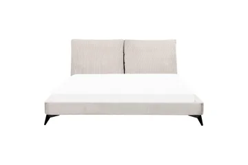 Säng med lamellram Melle - Ljusbeige/Manchestertyg, 180x200 cm - Möbler - Säng - Sängram & sängstomme