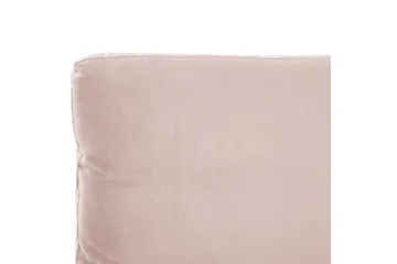 Säng med lamellram Melle - Rosa, Svart/Sammet, 180x200 cm - Möbler - Säng - Sängram & sängstomme