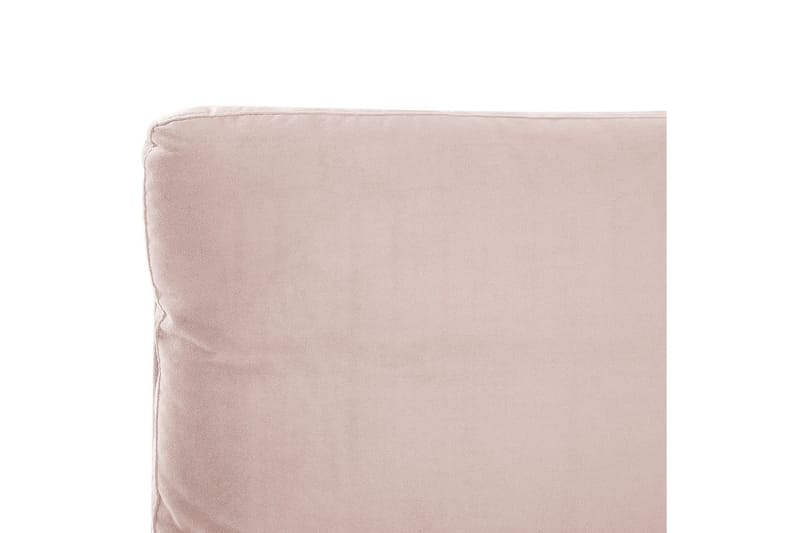 Säng med lamellram Melle - Rosa, Svart/Sammet, 180x200 cm - Möbler - Säng - Sängram & sängstomme