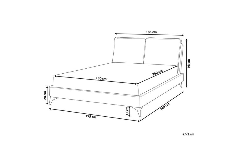 Säng med lamellram Melle - Rosa, Svart/Sammet, 180x200 cm - Möbler - Säng - Sängram & sängstomme