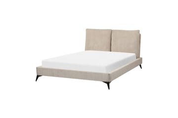 Säng med lamellram Melle - Taupe/Manchestertyg, 140x200 cm - Möbler - Säng - Sängram & sängstomme