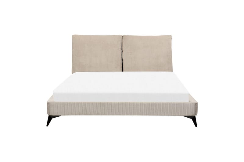 Säng med lamellram Melle - Taupe/Manchestertyg, 160x200 cm - Möbler - Säng - Sängram & sängstomme