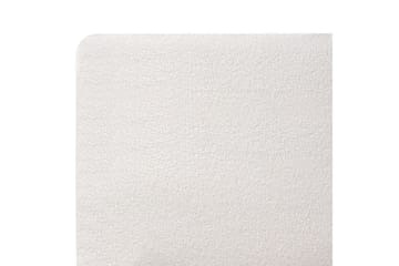 Säng med lamellram Melle - Vit, Svart/Bouclé, 140x200 cm - Möbler - Säng - Sängram & sängstomme