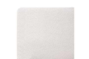 Säng med lamellram Melle - Vit, Svart/Bouclé, 160x200 cm - Möbler - Säng - Sängram & sängstomme