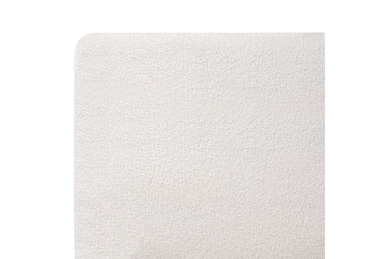 Säng med lamellram Melle - Vit, Svart/Bouclé, 160x200 cm - Möbler - Säng - Sängram & sängstomme