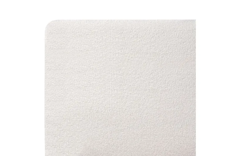 Säng med lamellram Melle - Vit, Svart/Bouclé, 180x200 cm - Möbler - Säng - Sängram & sängstomme