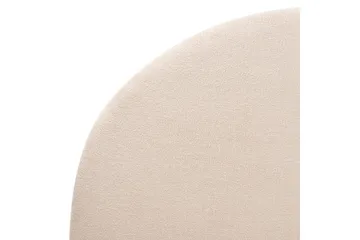 Säng med lamellram Millay - Beige, ljust trä, svart/Bouclé, 140x200 cm - Möbler - Säng - Sängram & sängstomme