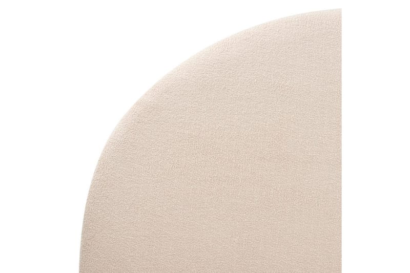 Säng med lamellram Millay - Beige, ljust trä, svart/Bouclé, 180x200 cm - Möbler - Säng - Sängram & sängstomme