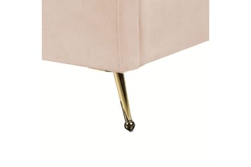 Säng med lamellram Miribel - Beige, guld, 140x200 cm - Möbler - Säng - Sängram & sängstomme