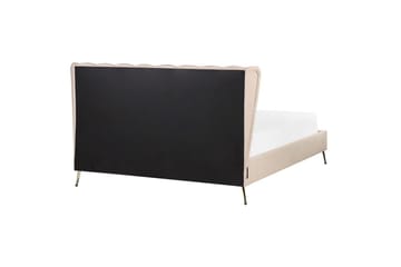 Säng med lamellram Miribel - Beige, guld, 160x200 cm - Möbler - Säng - Sängram & sängstomme