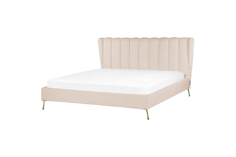 Säng med lamellram Miribel - Beige, guld, 180x200 cm - Möbler - Säng - Sängram & sängstomme