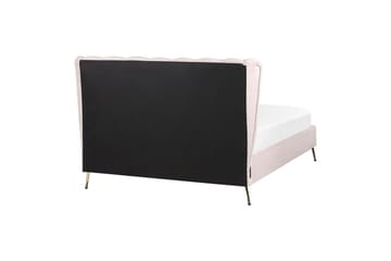 Säng med lamellram Miribel - Rosa, guld, 140x200 cm - Möbler - Säng - Sängram & sängstomme