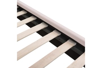 Säng med lamellram Miribel - Rosa, guld, 140x200 cm - Möbler - Säng - Sängram & sängstomme