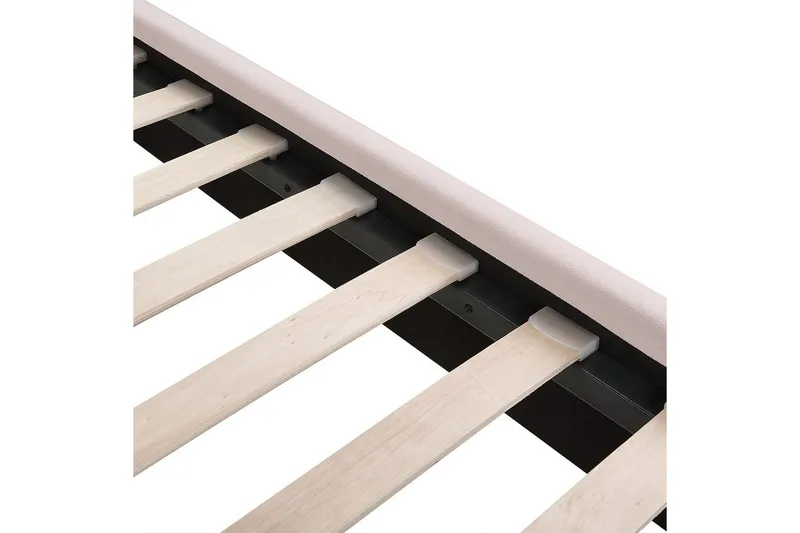 Säng med lamellram Miribel - Rosa, guld, 180x200 cm - Möbler - Säng - Sängram & sängstomme