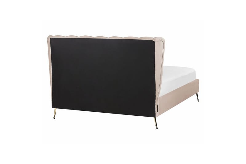 Säng med lamellram Miribel - Taupe, guld, 140x200 cm - Möbler - Säng - Sängram & sängstomme