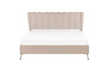 Säng med lamellram Miribel - Taupe, guld, 160x200 cm - Möbler - Säng - Sängram & sängstomme