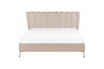 Säng med lamellram Miribel - Taupe, guld, 160x200 cm - Möbler - Säng - Sängram & sängstomme