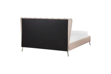 Säng med lamellram Miribel - Taupe, guld, 160x200 cm - Möbler - Säng - Sängram & sängstomme