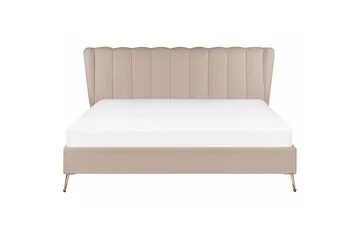 Säng med lamellram Miribel - Taupe, guld, 180x200 cm - Möbler - Säng - Sängram & sängstomme