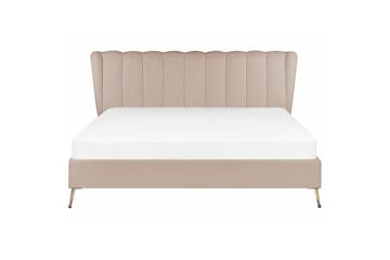 Säng med lamellram Miribel - Taupe, guld, 180x200 cm - Möbler - Säng - Sängram & sängstomme