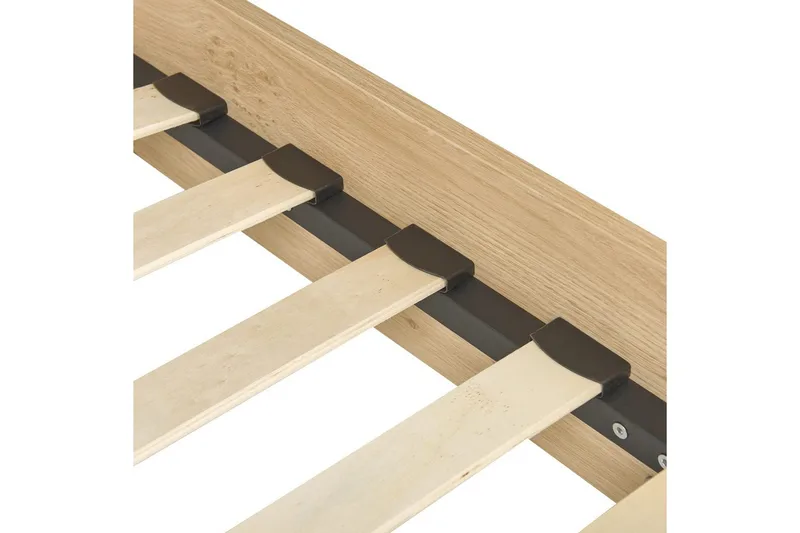 Säng med lamellram Monpazier - Ljus trä, 140x200 cm - Möbler - Säng - Sängram & sängstomme