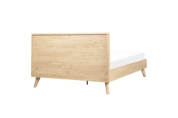 Säng med lamellram Monpazier - Ljus trä, 140x200 cm - Möbler - Säng - Sängram & sängstomme