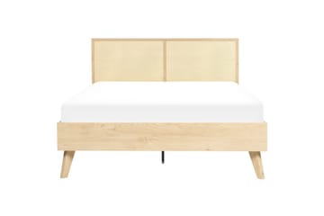 Säng med lamellram Monpazier - Ljus trä, 140x200 cm - Möbler - Säng - Sängram & sängstomme