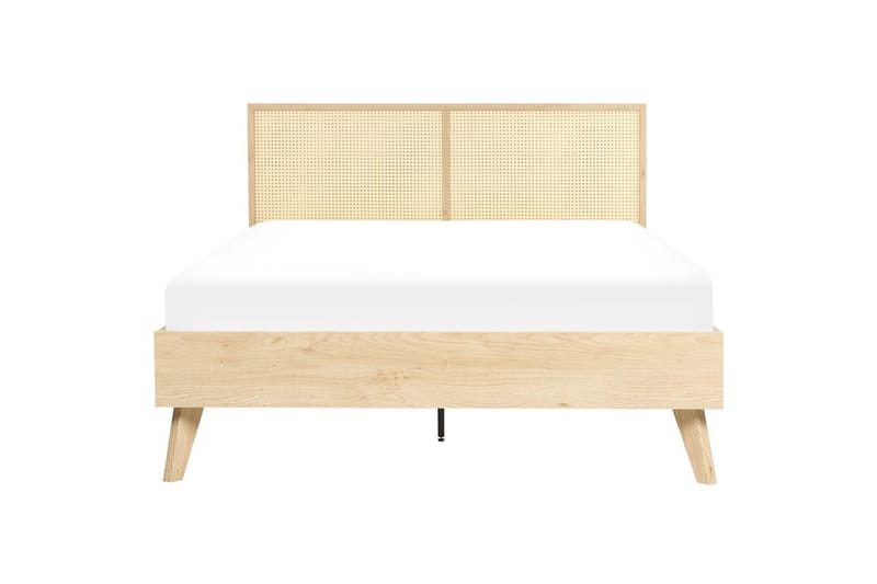 Säng med lamellram Monpazier - Ljus trä, 140x200 cm - Möbler - Säng - Sängram & sängstomme