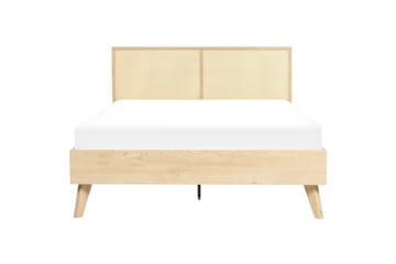 Säng med lamellram Monpazier - Ljus trä, 140x200 cm - Möbler - Säng - Sängram & sängstomme