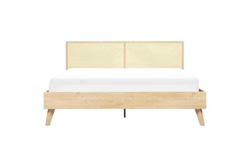 Säng med lamellram Monpazier - Ljus trä, 180x200 cm - Möbler - Säng - Sängram & sängstomme