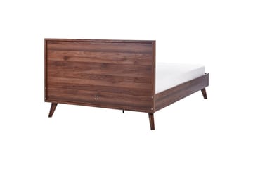 Säng med lamellram Monpazier - Mörkt trä, 140x200 cm - Möbler - Säng - Sängram & sängstomme