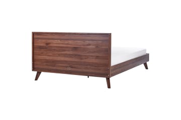 Säng med lamellram Monpazier - Mörkt trä, 180x200 cm - Möbler - Säng - Sängram & sängstomme