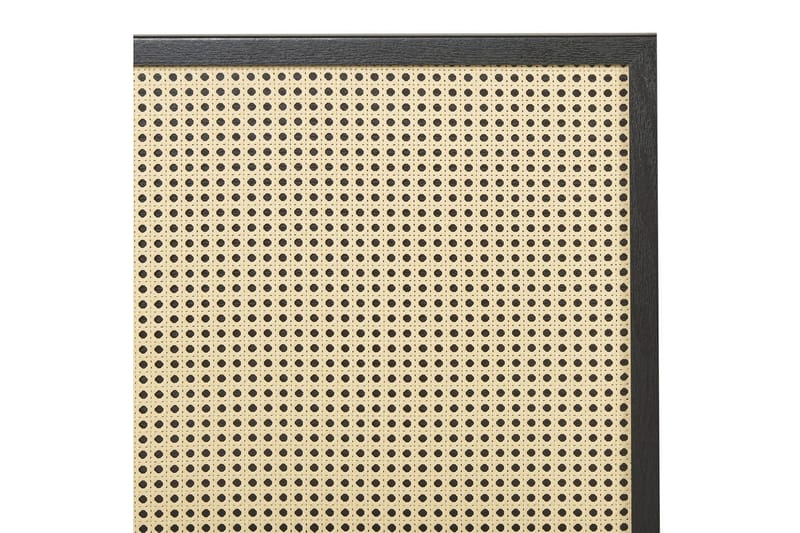 Säng med lamellram Monpazier - Svart, ljust trä, 160x200 cm - Möbler - Säng - Sängram & sängstomme