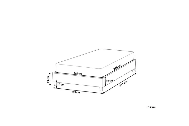 Säng med lamellram Roanne - Möbler - Säng - Sängram & sängstomme