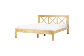 Säng med lamellram Tannay - Ljus trä, 160x200 cm - Möbler - Säng - Sängram & sängstomme