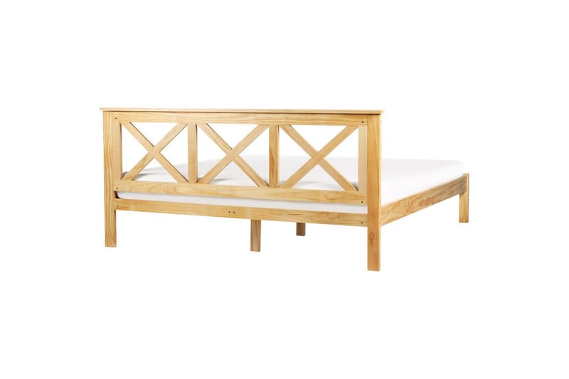 Säng med lamellram Tannay - Ljus trä, 180x200 cm - Möbler - Säng - Sängram & sängstomme