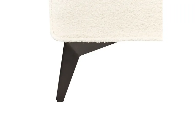 Säng med lamellram Valognes - Krämvit, Svart, 160x200 cm - Möbler - Säng - Sängram & sängstomme