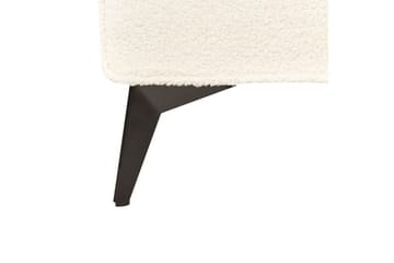 Säng med lamellram Valognes - Krämvit, Svart, 180x200 cm - Möbler - Säng - Sängram & sängstomme