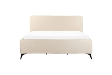 Säng med lamellram Valognes - Ljusbeige, svart, 180x200 cm - Möbler - Säng - Sängram & sängstomme