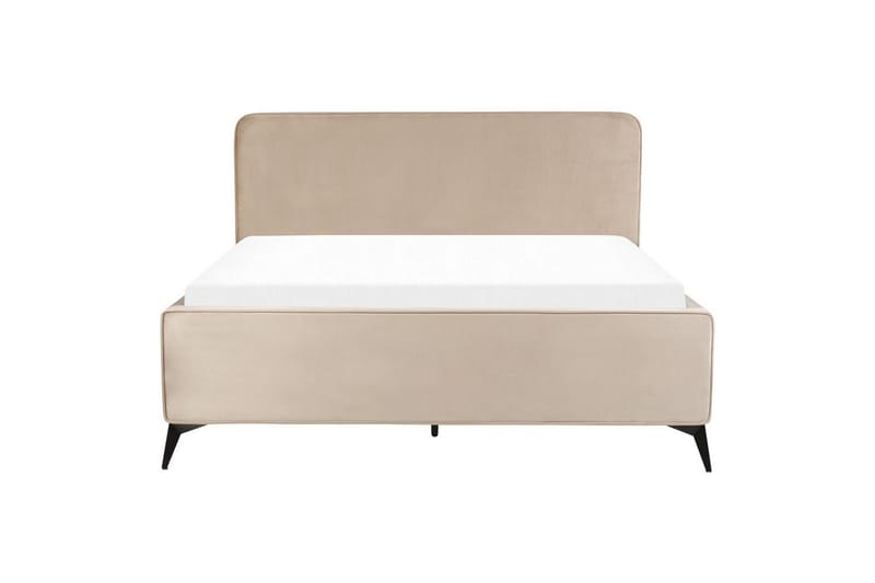 Säng med lamellram Valognes - Taupe, svart, 160x200 cm - Möbler - Säng - Sängram & sängstomme