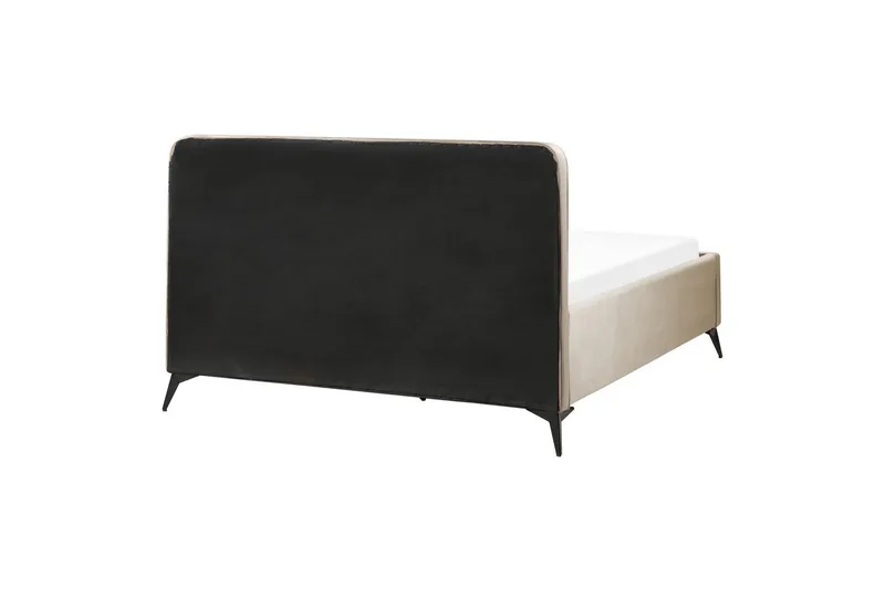 Säng med lamellram Valognes - Taupe, svart, 160x200 cm - Möbler - Säng - Sängram & sängstomme