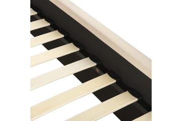 Säng med lamellram Valognes - Taupe, svart, 160x200 cm - Möbler - Säng - Sängram & sängstomme