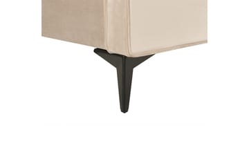 Säng med lamellram Valognes - Taupe, svart, 160x200 cm - Möbler - Säng - Sängram & sängstomme