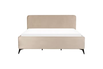 Säng med lamellram Valognes - Taupe, svart, 180x200 cm - Möbler - Säng - Sängram & sängstomme